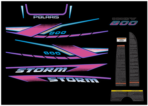 Polaris 1995 Indy Storm Decal Kit