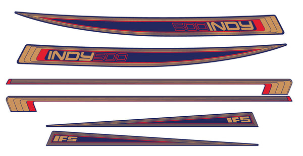 1982 Polaris Indy 500 (Blue Background) Decals