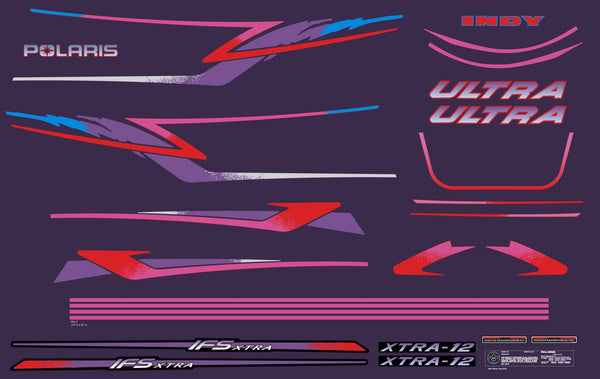 Polaris 1997 Indy Ultra Decal Kit