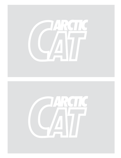 Arctic Cat 1988 JAG Seat Stencil