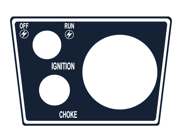 1977 Polaris Ignition / Choke Dash Decal