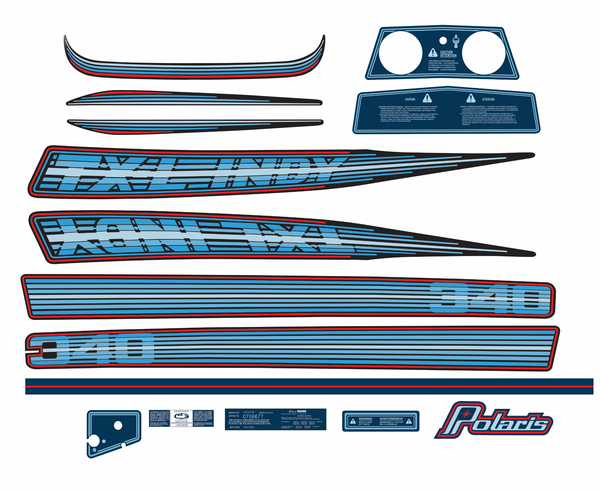 1981 Polaris 340 TXL Indy Decal Kit