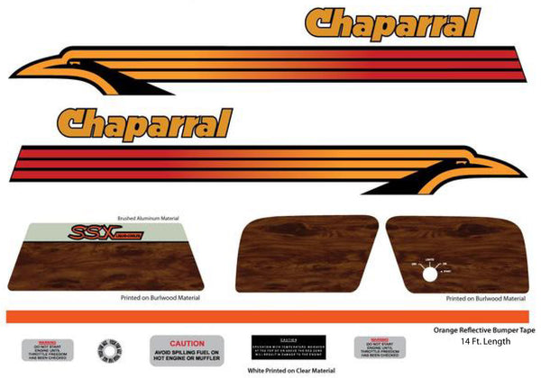 1974 Chaparral SSX Decal Set