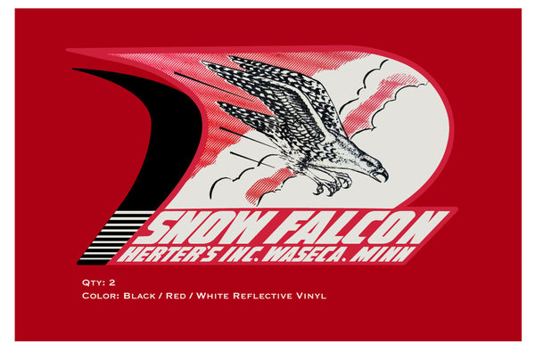 Herters Snow Falcon Decals