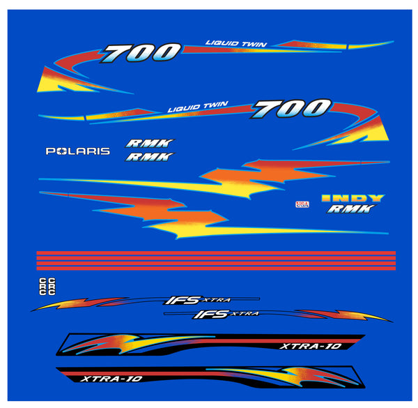 1998 Polaris 700 RMK Decal Kit