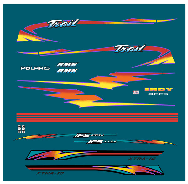 1998 Polaris Trail RMK Decal Kit